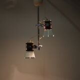Metal chandelier from Lidokov Type L286, Czechoslovakia