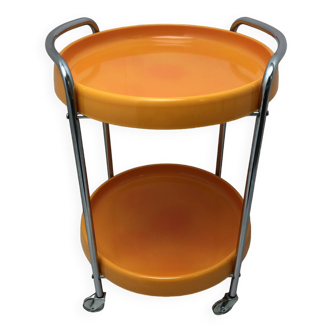 Desserte vintage orange, années 1970