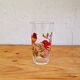 Vintage 1970s orangeade set with a jug and 8 glasses decorated with birds.