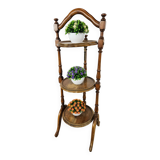 70s coffee table in walnut with closable shelves