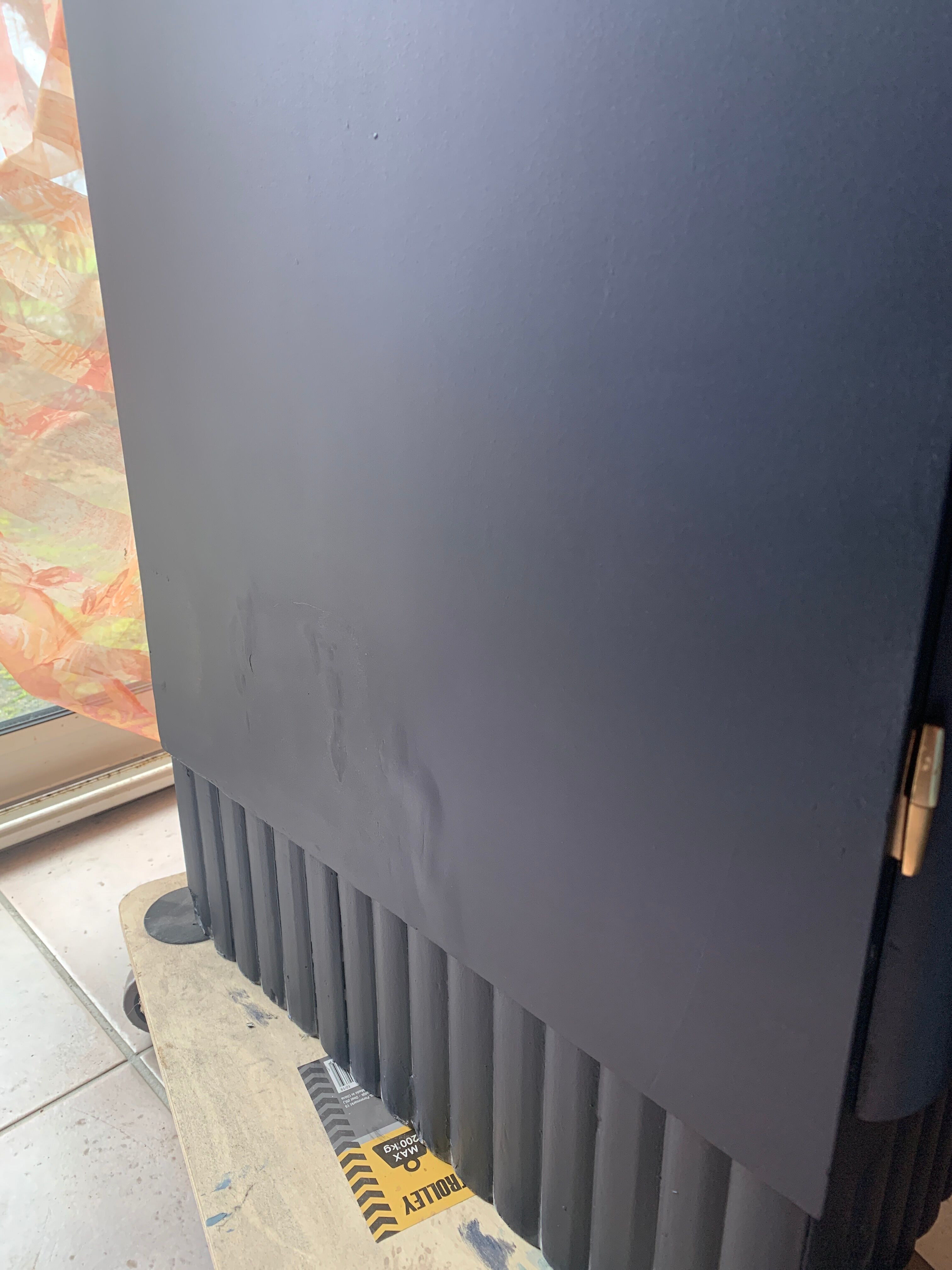 Luberon's "black blue" art deco buffet