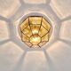 Mid-century glass ceiling light by Limburg, Germany, 1960s.