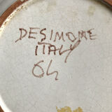 Assiette du céramiste sicilien Giovanni de Simone 1964
