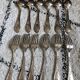 12 silver-plated metal cutlery sets 84 gr, ERCUIS