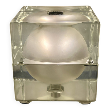 "Cubosfera" Table Lamp By Alessandro Mendini For Fidenza Vetraria, 1968