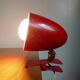 Lampe à pince vintage rouge – années 50