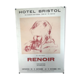 Exhibition poster 1974 Renoir Hotel Bristol