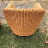 Pair of rattan chairs