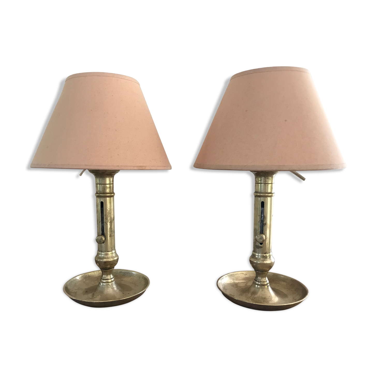 Pair of bedside lamps