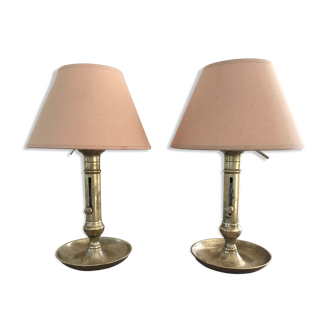 Pair of bedside lamps