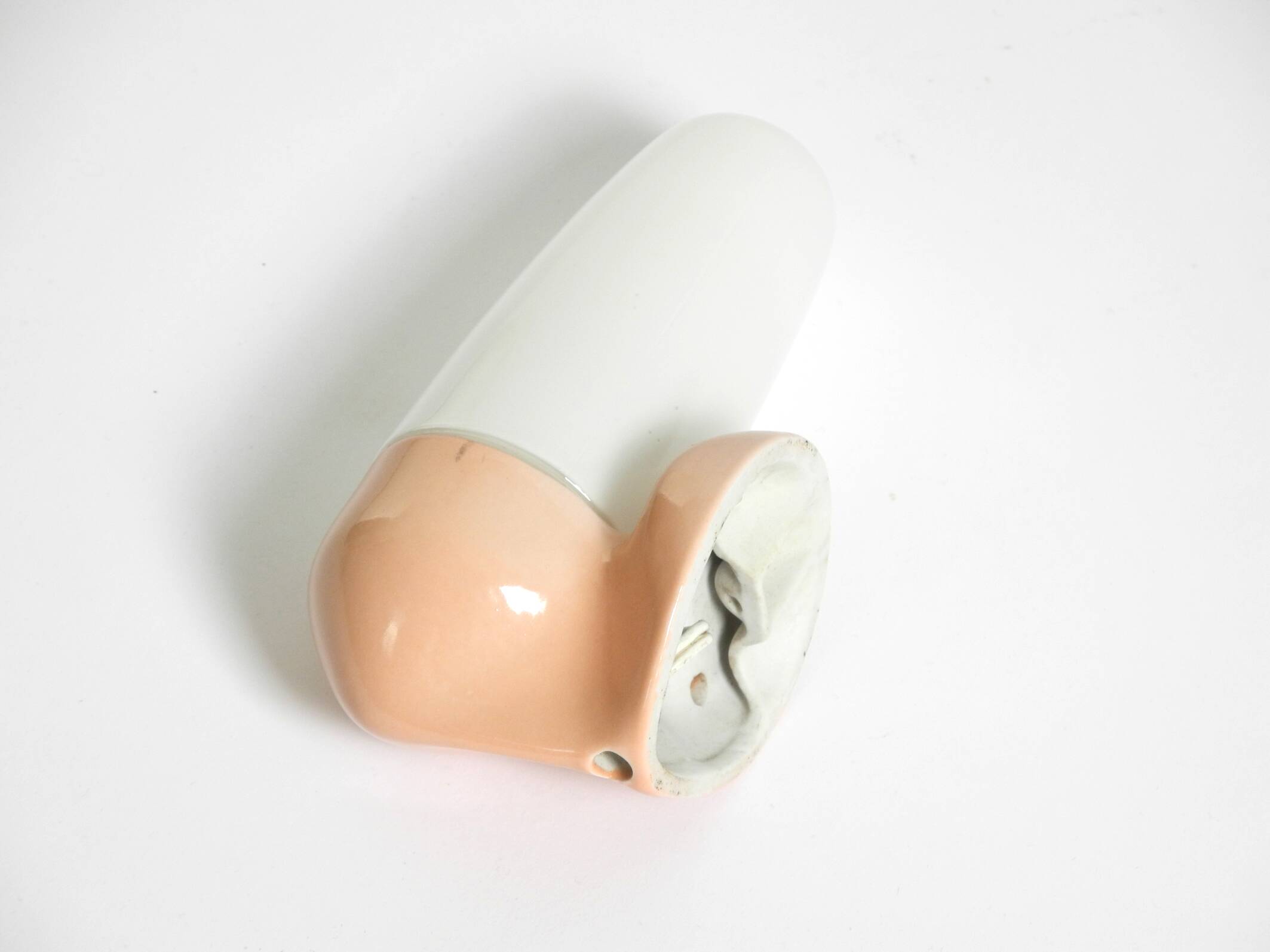 Beautiful Mid Century Modern glass ceramic wall lamp by Wagenfeld