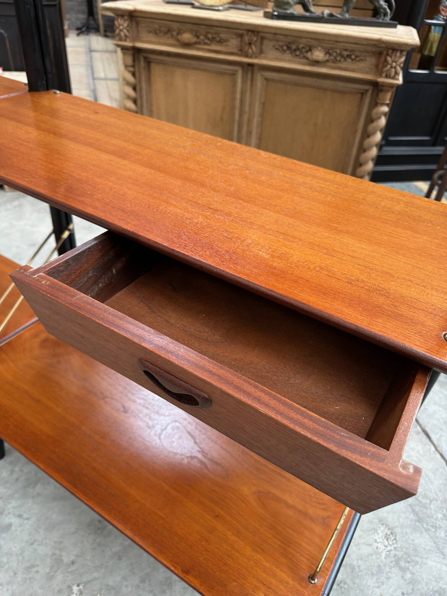 Modular teak shelf by Louis Van Teeffelen 1950s