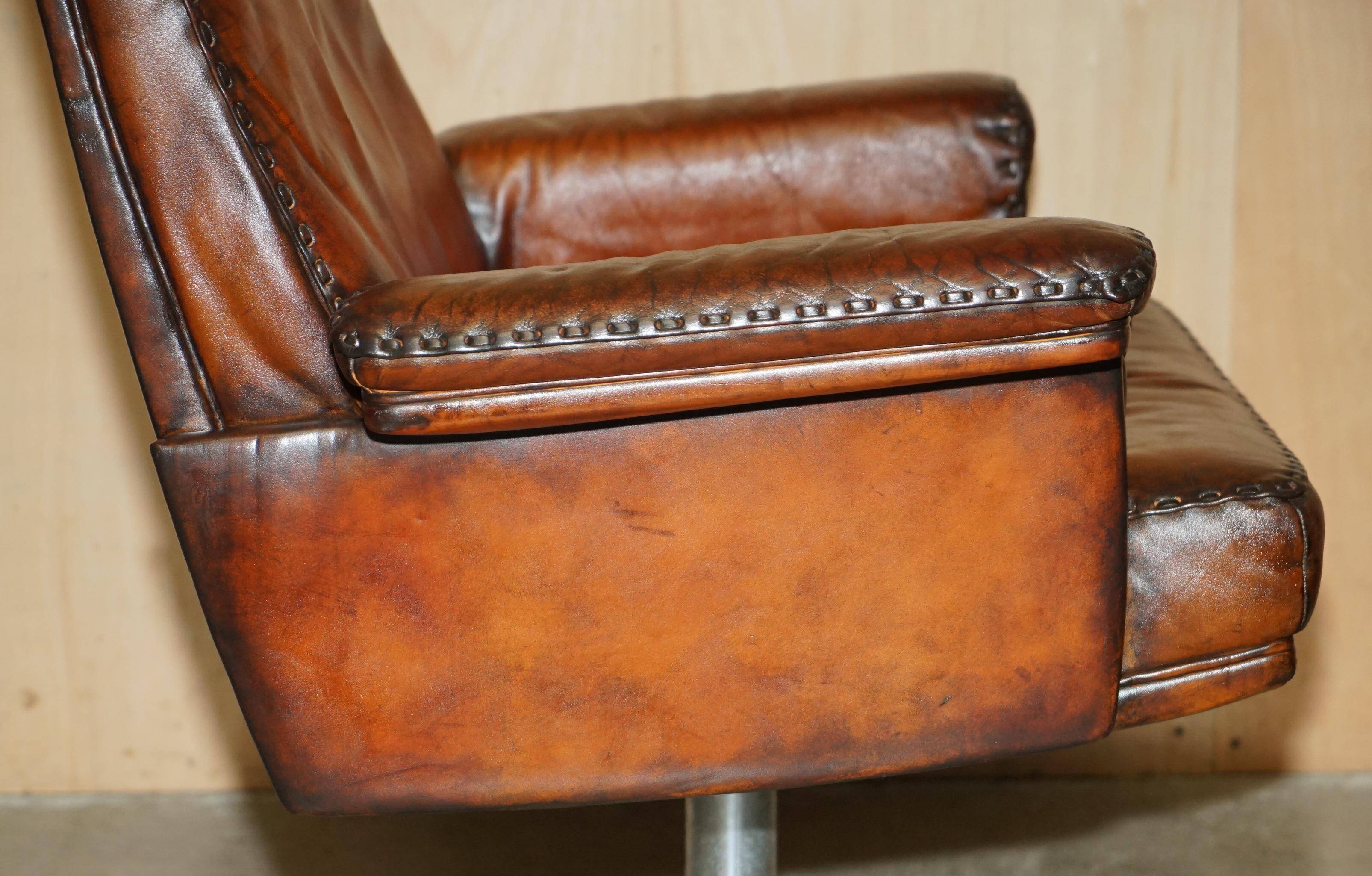 De Sede DS35 executive chair vintage leather Mid-Century Modern style