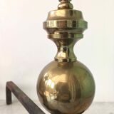 Old cast iron and brass bedside tables