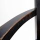 Chaise de paquebot en chêne teinté noir du 19e siècle