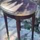Small Louis XVI style mahogany hot water bottle table from the 19th century