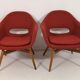 Ensemble de 2 fauteuils coque de Miroslav Navratil, années 1960