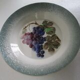 Plat barbotine Saint Clément « raisin »