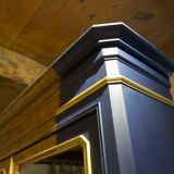 Buffet two body renovated, veneer in olive wood