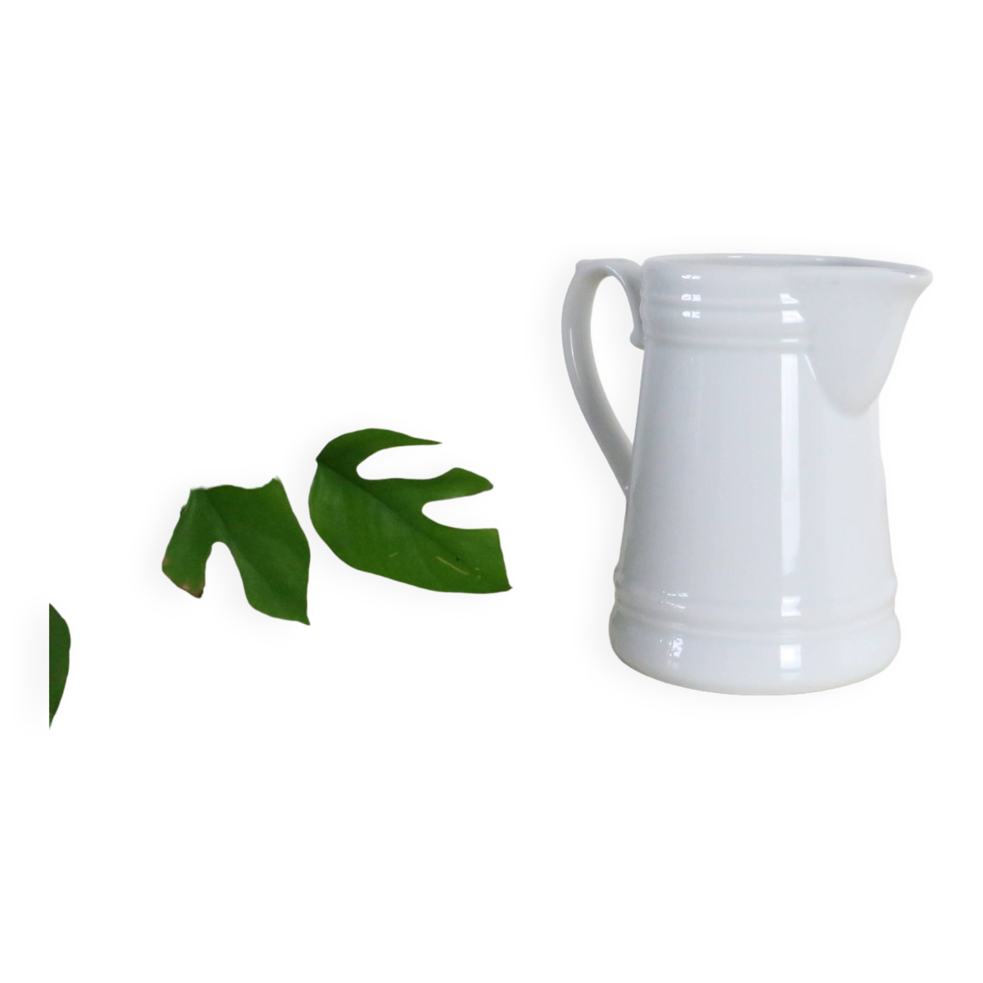 Water pitcher, white porcelain, 1960s vintage German