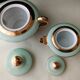 Pair of Limoges porcelain teapots