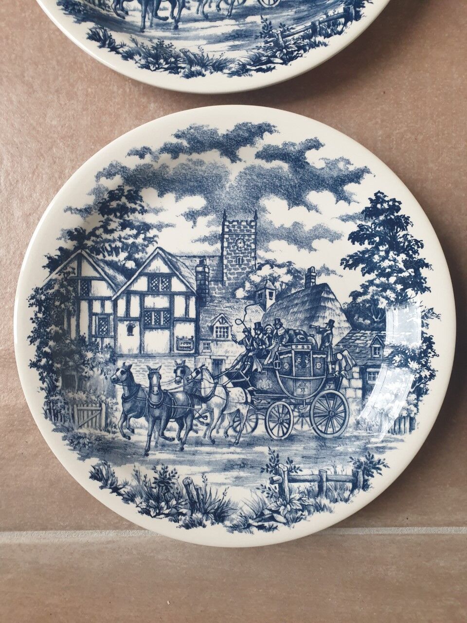Set of 6 Oxford plates