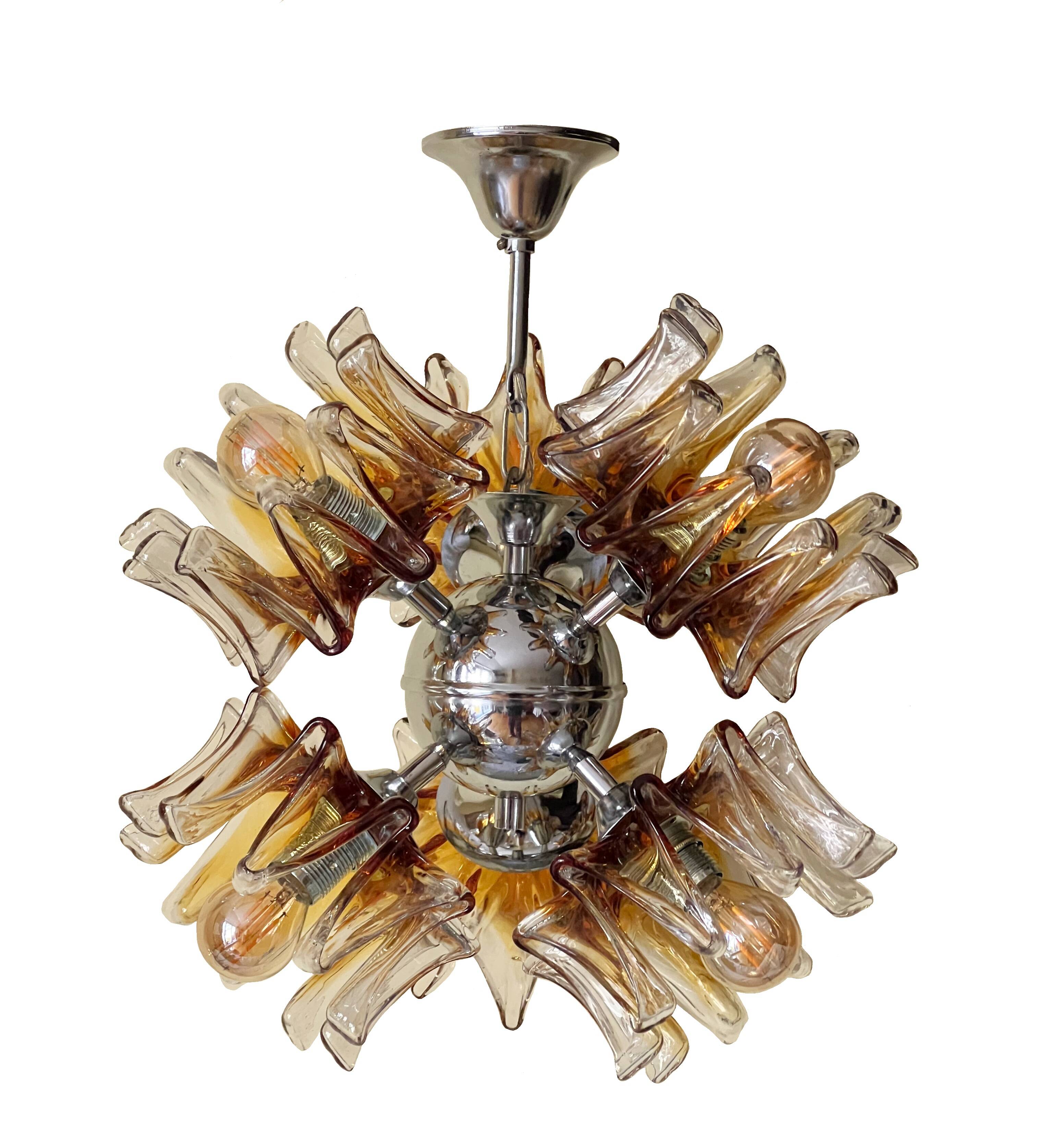 1970's Mazzega Sputnik Chandelier