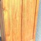 Teak glass cabinet two doors and a drawer