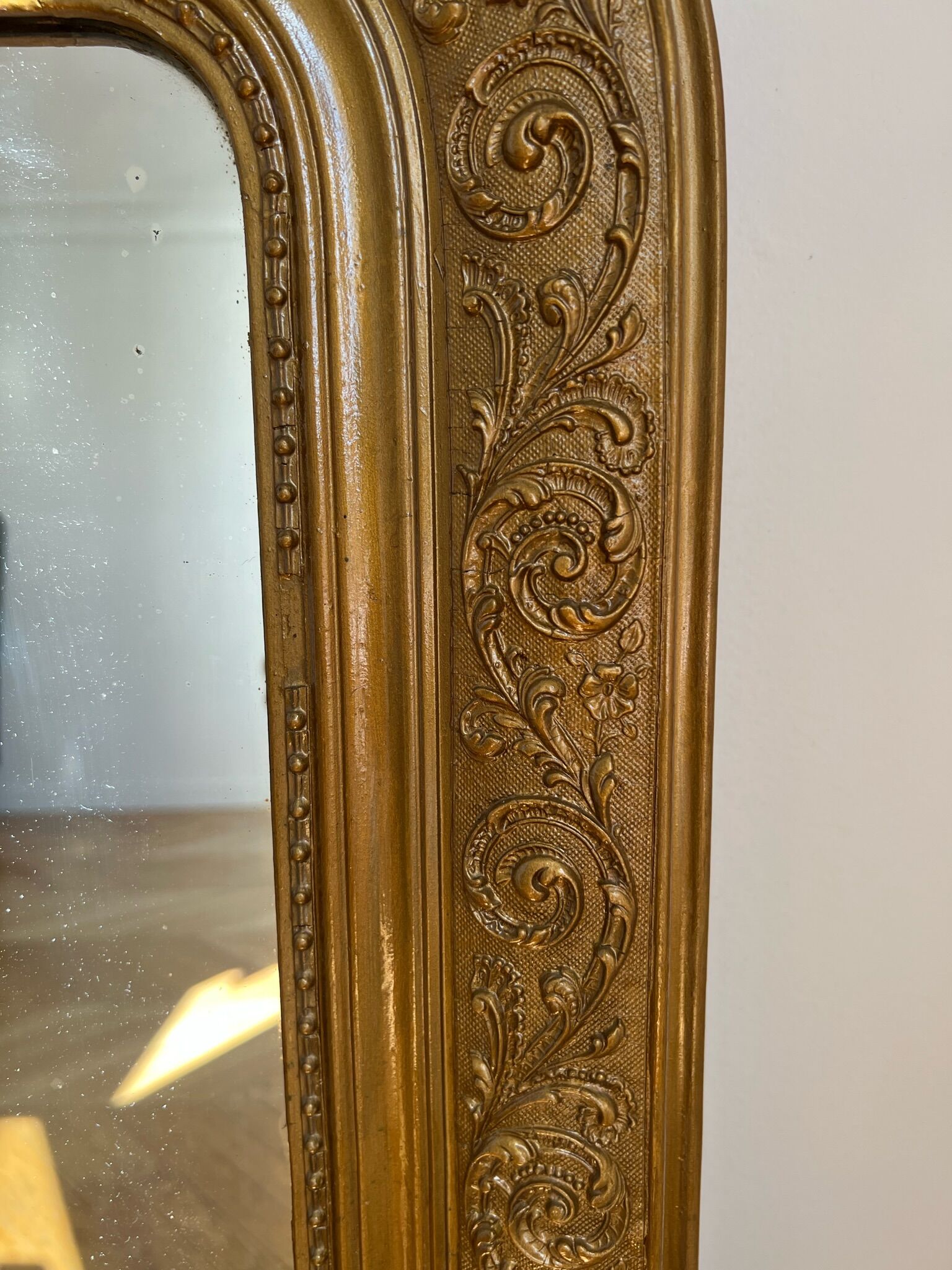 Miroir doré Louis philippe