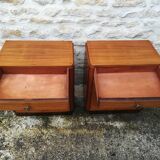 Paire de tables de nuit art deco