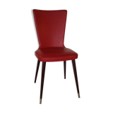 Red chair, spindle legs