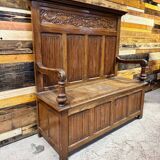 Antique walnut safe - Early 20th century