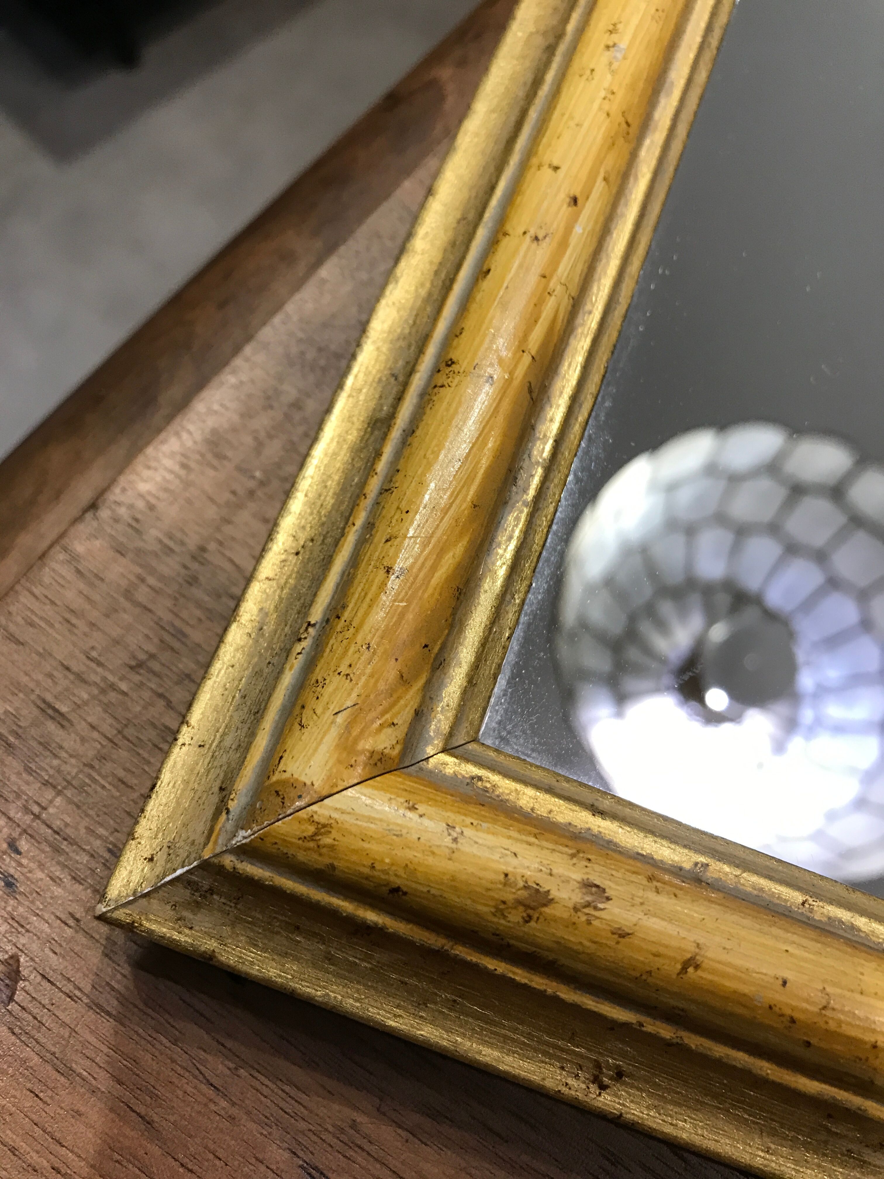 Old gilded mirror