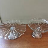 Duo compotier et plat à tarte anciens