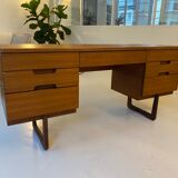Teak desk by Gunther Hoffstead for Uniflex 1960