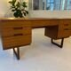 Teak desk by Gunther Hoffstead for Uniflex 1960