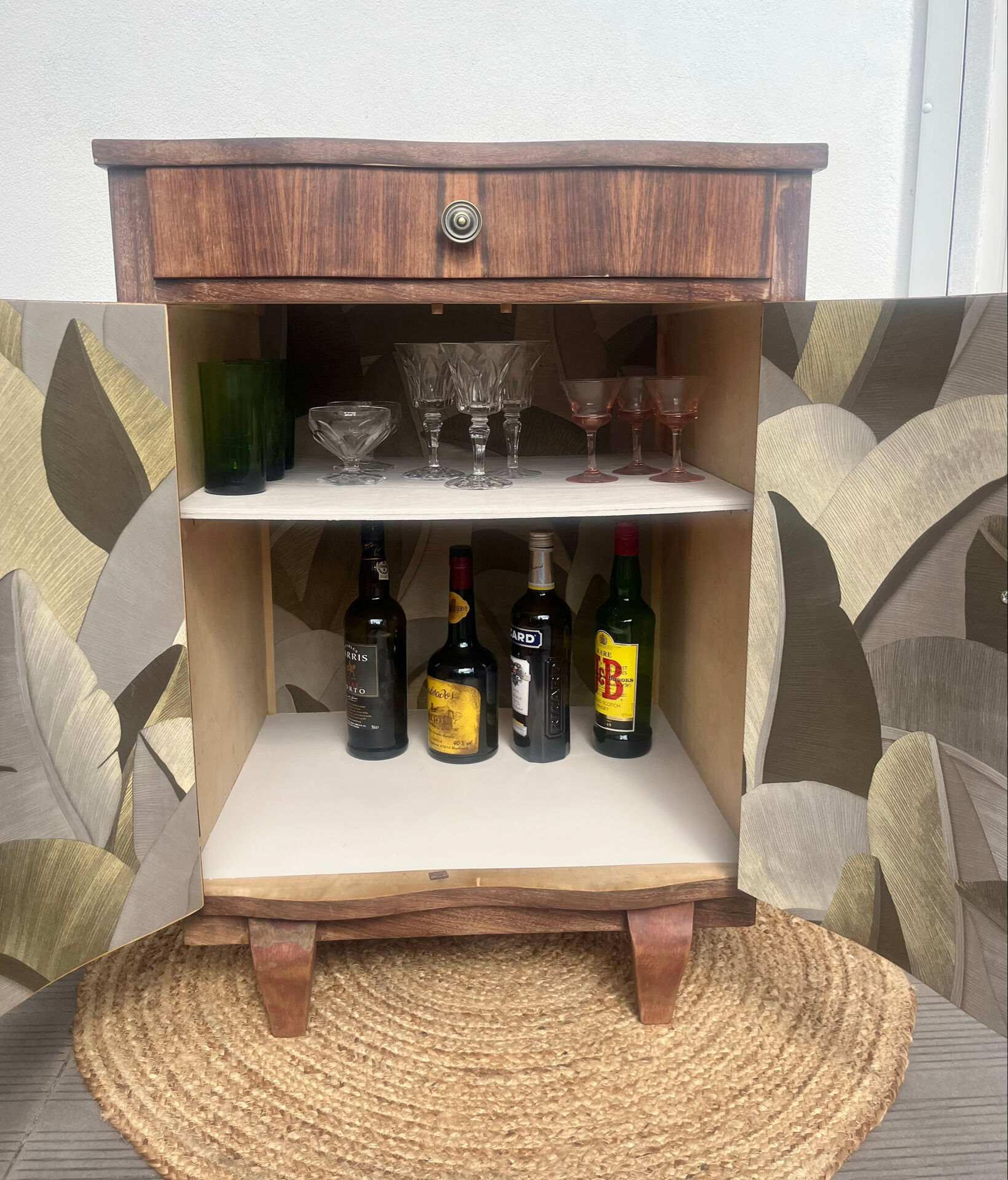 Art Deco sideboard with rounded doors
