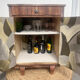 Art Deco sideboard with rounded doors