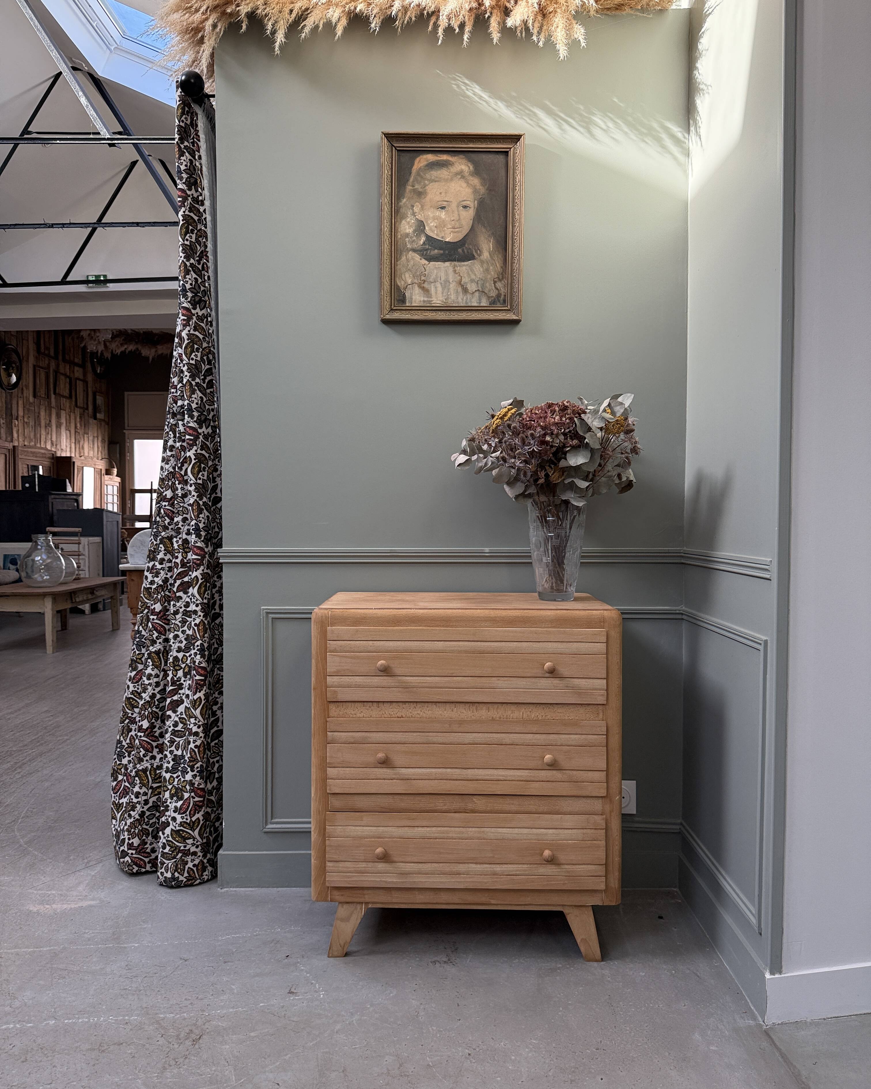 Vintage beech commode (renovated)