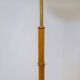 Mid-century floor lamp in brass and oak by Falkenbergs Belysning, Sweden, 1960s.