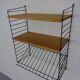 Swedish wall unit in ash and metal by Kajsa & Nils Nisse Strinning for String, 1950s