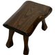 Mid-Century Organic Wooden Side Tables, circa 1960's wabi sabi brutalist