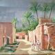 Ancient oriental landscape painting, signed' early 20th century