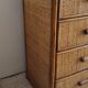 Vintage rattan chest of drawers from the 1970s.