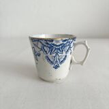 Antique ironstone coffee cup “Floral” Saint Amand