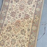 Vintage Beige Grey-Blue Runner Rug