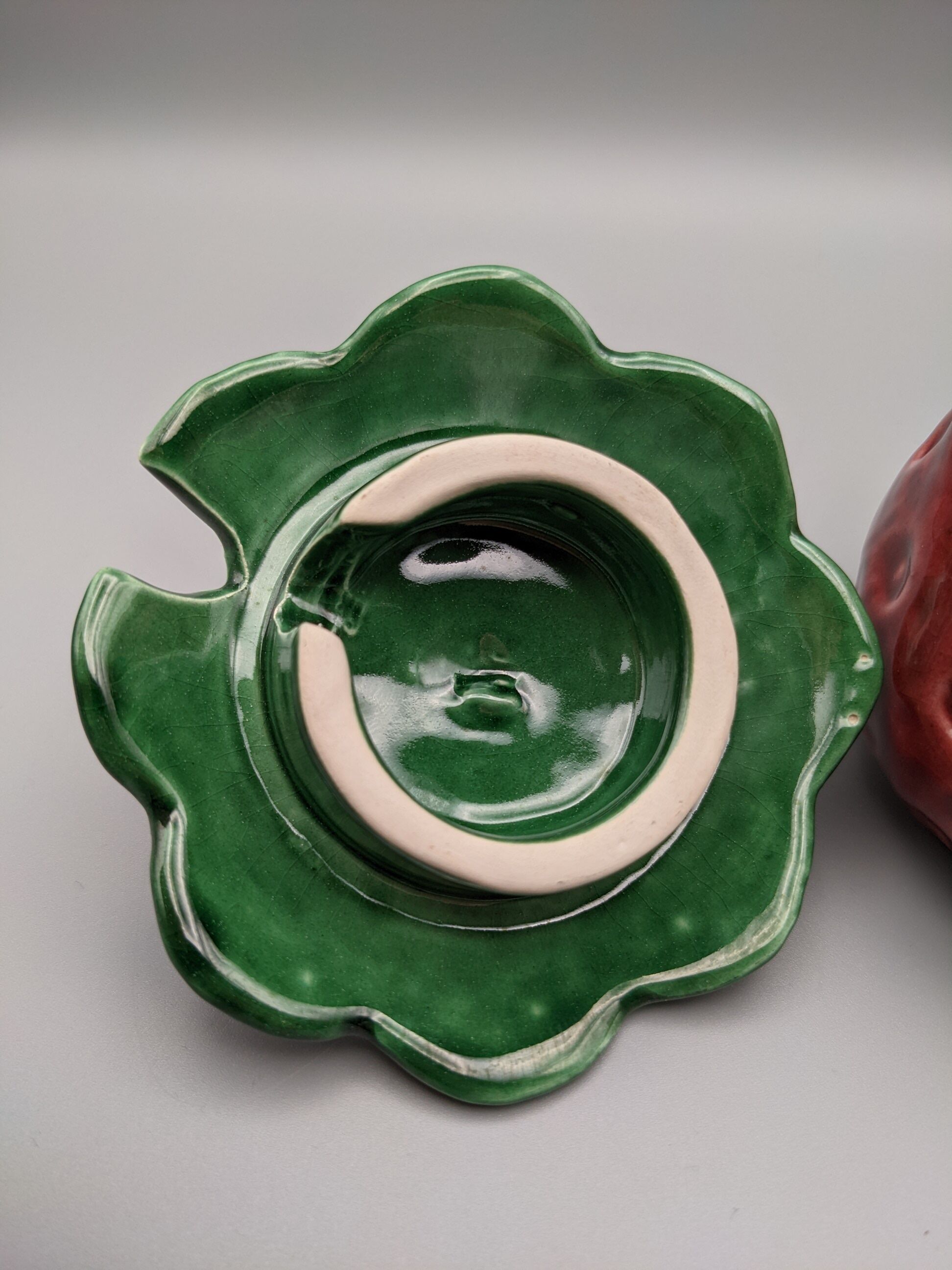 Condiment jar mustard jam in the shape of strawberry