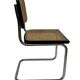 Cesca chair b32 model in chrome and black by Marcel Breuer