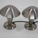 Paire de lampes Bauhaus chromées des années 1930, Tchécoslovaquie