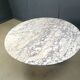 Vintage round marble dining table 1970s
